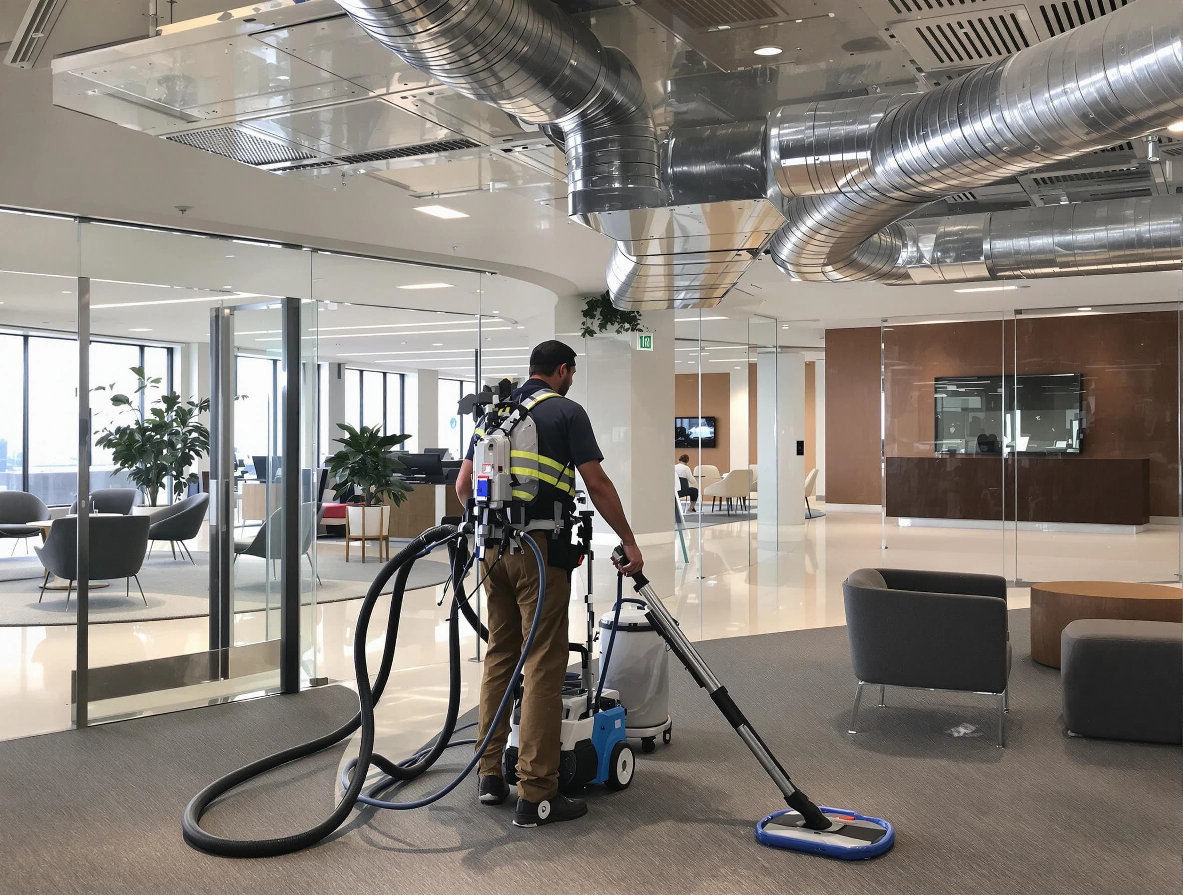 Commercial duct cleaning service by Gunbarrel Air Duct Cleaning in Gunbarrel