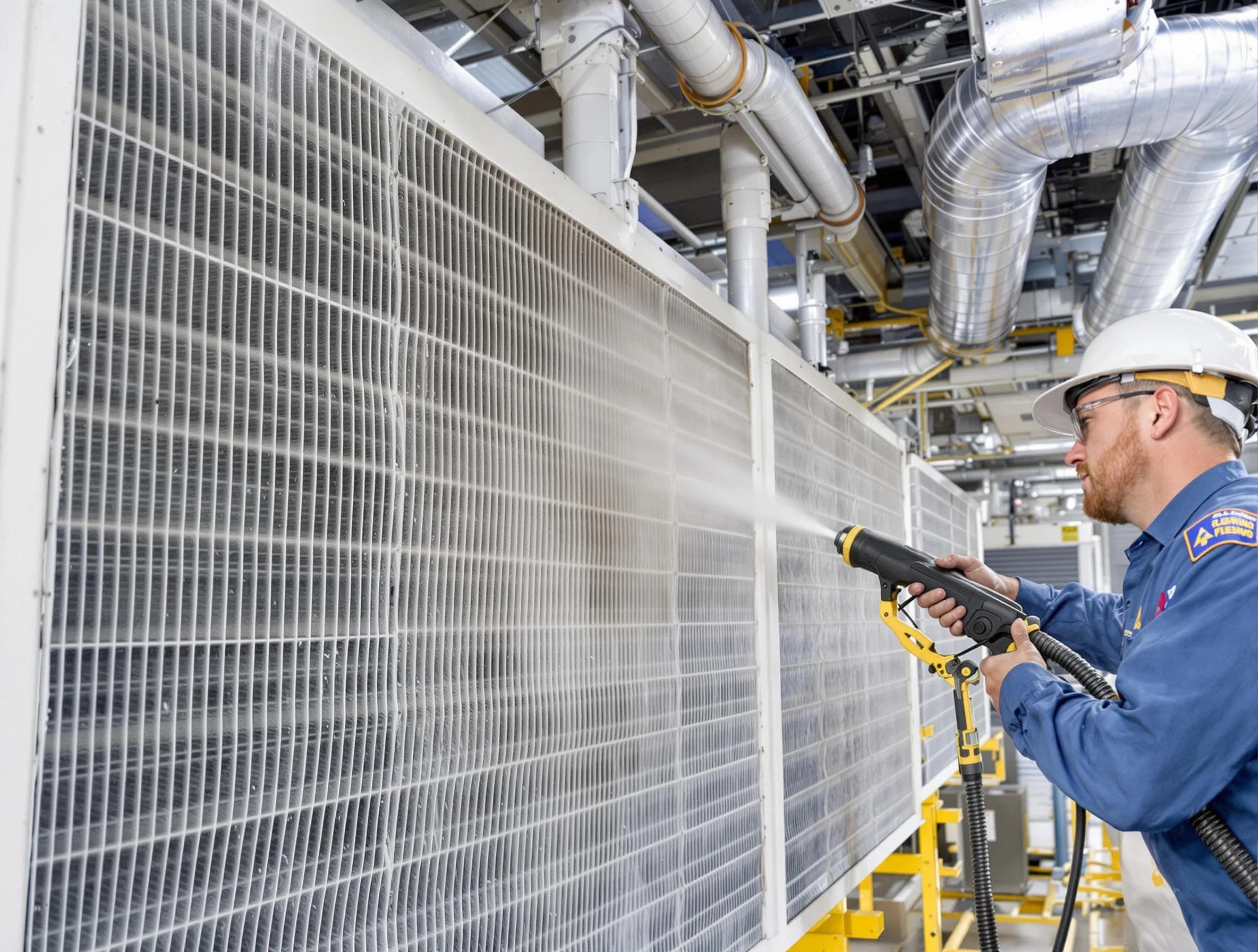 Professional commercial coil cleaning by Gunbarrel Air Duct Cleaning in Gunbarrel