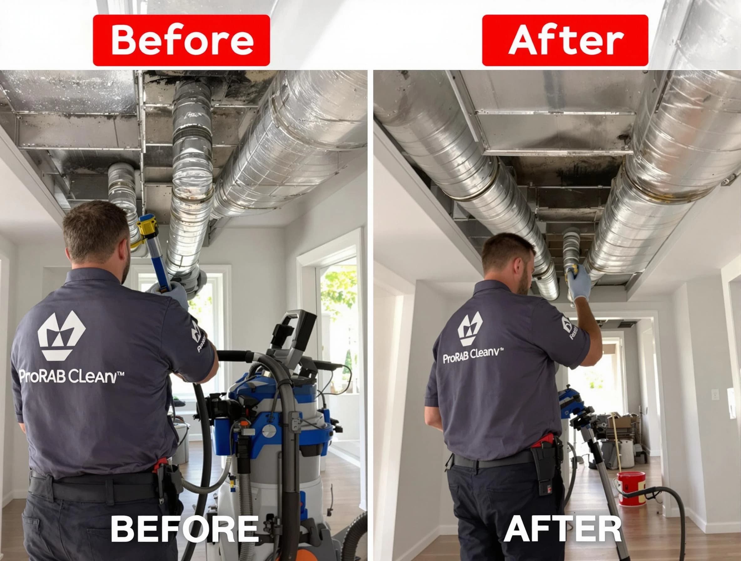 Gunbarrel Air Duct Cleaning expert performing thorough residential duct cleaning in a Gunbarrel home