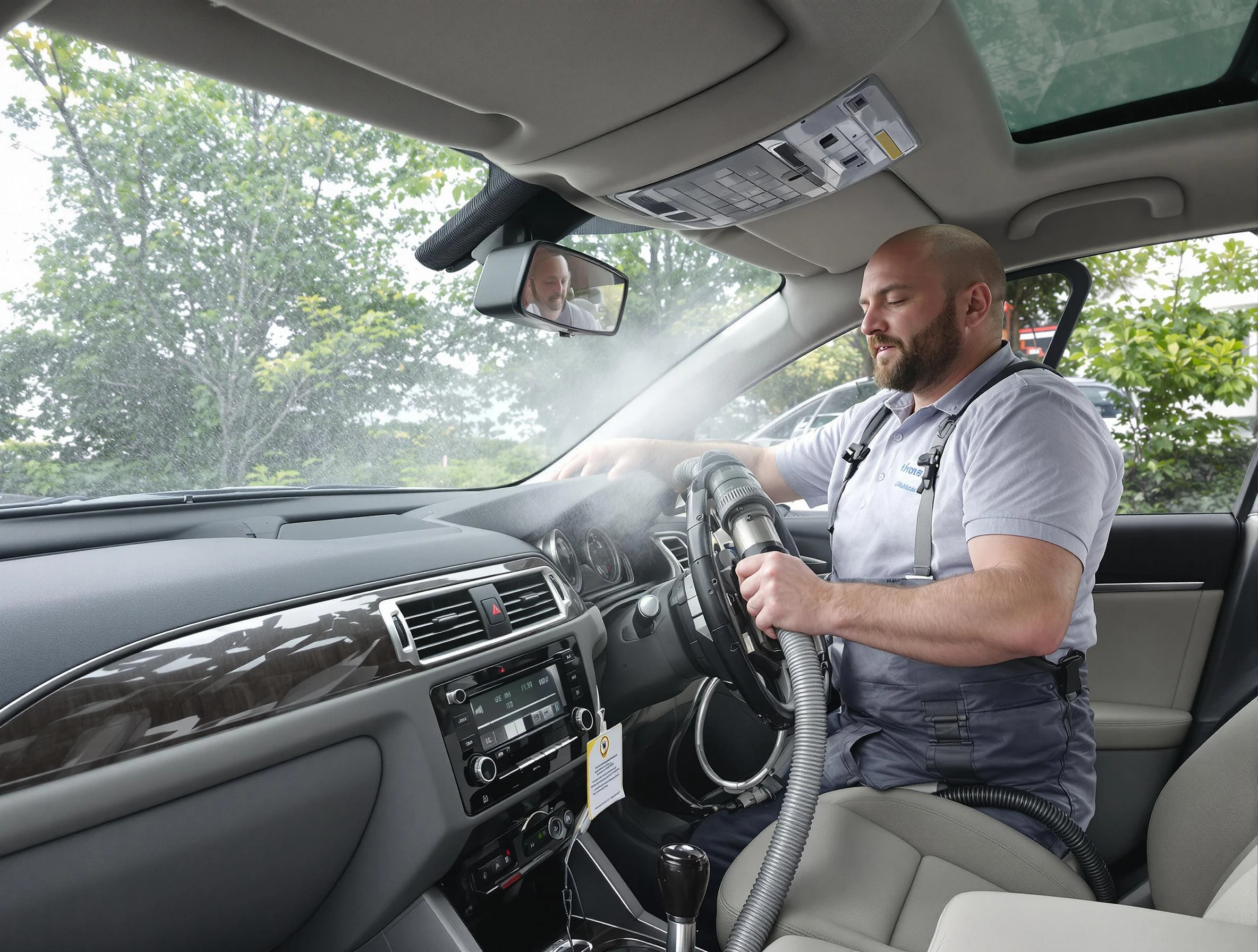 Gunbarrel Air Duct Cleaning specialist performing professional car duct cleaning in Gunbarrel